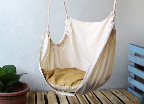 Кресло-гамак: подвесные модели для дома, как сделать плетеную модель макраме своими руками, из ткани и сетки