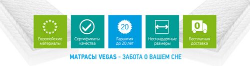 Матрасы Vegas: белорусские товары от производителя, модели «Хит 1» и «Хит 2», детский и взрослый, отзывы покупателей