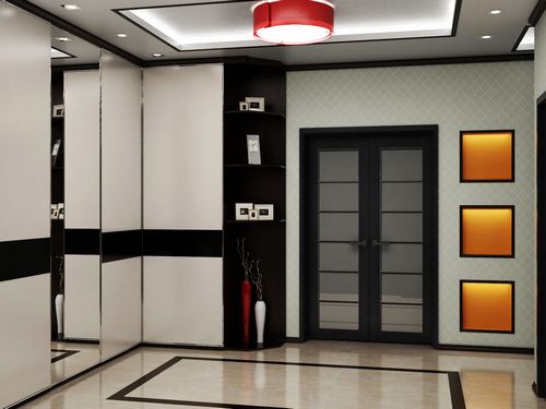 Шкаф-купе в коридор (76 фото): встроенные и угловые модели, дизайн узкой модели для длинного коридора