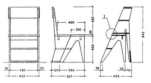 Стул-стремянка: деревянная лестница и складной алюминиевый стульчик-трансформер и табурет из финляндии
